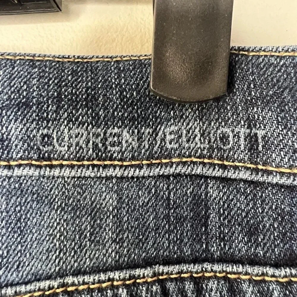 Current Elliot The Cropped Straight Leg Women’s Sz 26 Medium Dark Wash Relaxed